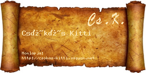 Csókás Kitti névjegykártya